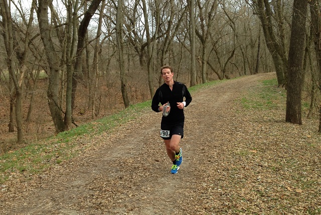 Fairfax resident William Kuper passes though mile 39 on his way to running 6:35:27 at the JFK 50 Mile. Photo: Charlie Ban