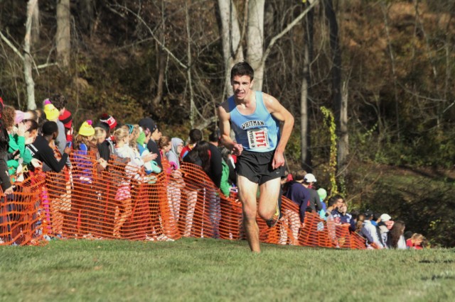 Evan Woods on his way to the Maryland 4A boys state title. Photo: Scott Silverstein  