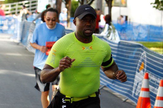 William Etti at the 2014 Parks Half Marathon. Photo: Dan Reichmann