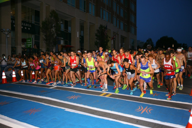 The Rockville Rotary Twilighter starting line. Photo: Dan Reichmann