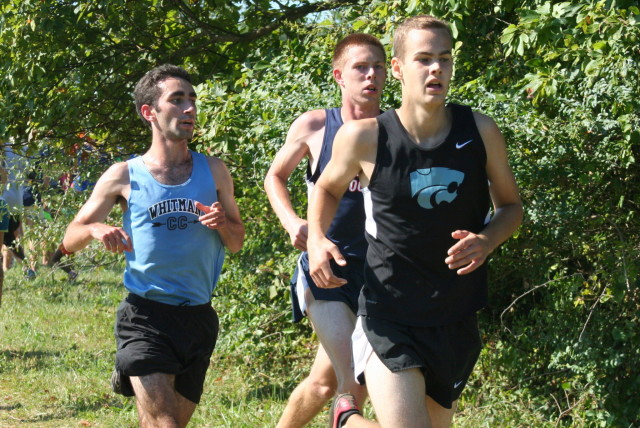 Ben Gersch, Bobby Lockwood and Brent Bailey head into the last half mile. Photo: Charlie Ban