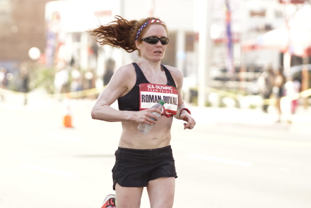 Julia Roman-Duval finished 50th at the U.S. Olympic Marathon Trials. Photo: Cheryl Young