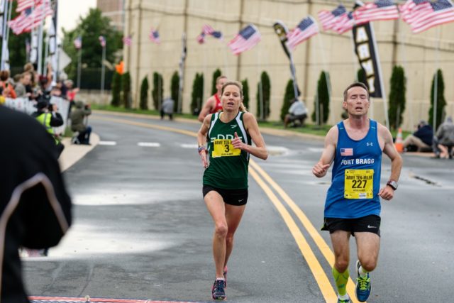 Perry Shoemaker finishes second at the Army Ten-Miler for the second year in a row. Photo: Dustin Whitlow/DWhit Photography