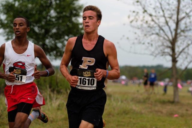 Ryan Lockett at the DCXC Invitational junior race. Photo: Dustin Whitlow