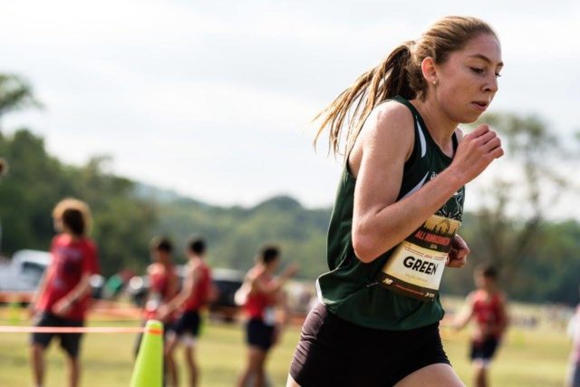 Abigail Green during the DCXC Invitational junior race. Photo: Dustin Whitlow