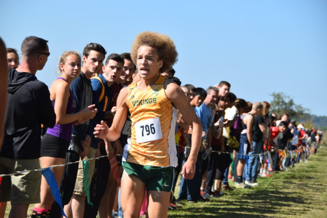 Colton Bogucki finishing the Third Battle Invitational. Photo: Charlie Ban