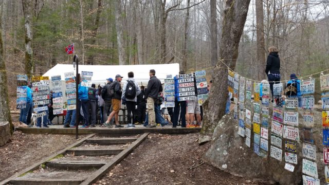 The scene at the 2017 Barkley Marathons camp. Photo: Conrad Laskowski