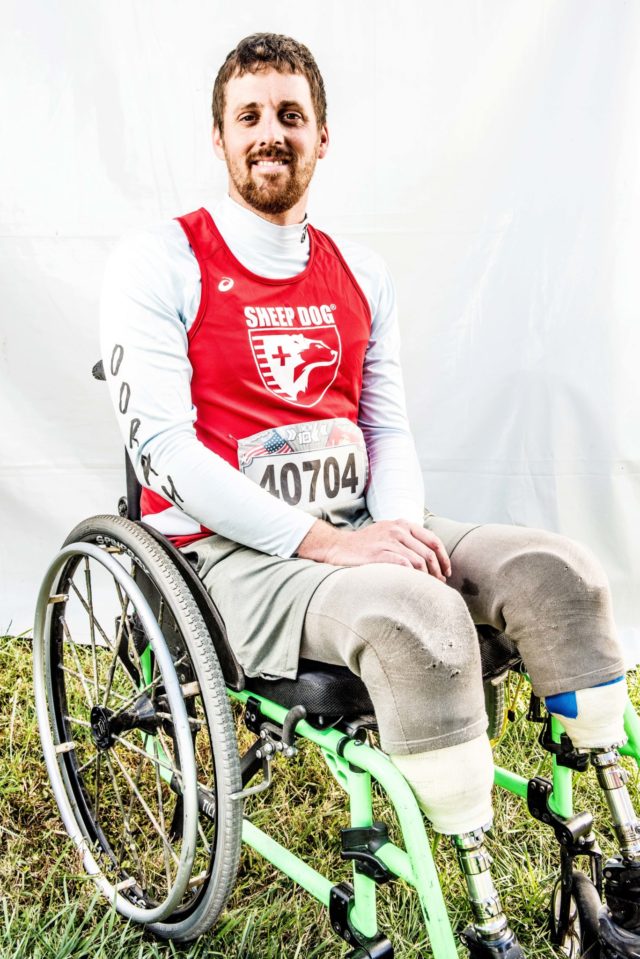 Photo By Doug Stroud Matt Spang, retired Army in November 2013, of Wisconsin Rapids, WI who now resides in Monument, CO participating in his first race finished with a time of 2:12:32 in the 2017 Marine Corps Marathon 10K. "I do stuff like this, I like being with my brothers, my veterans especially, they push me and I push them which makes us a better person overall. The course was full of beautiful scenery, it was a fun day and lot of people came out and cheered that helped us." West will start back to school in the upcoming spring for sports management in Colorado Springs, Co.