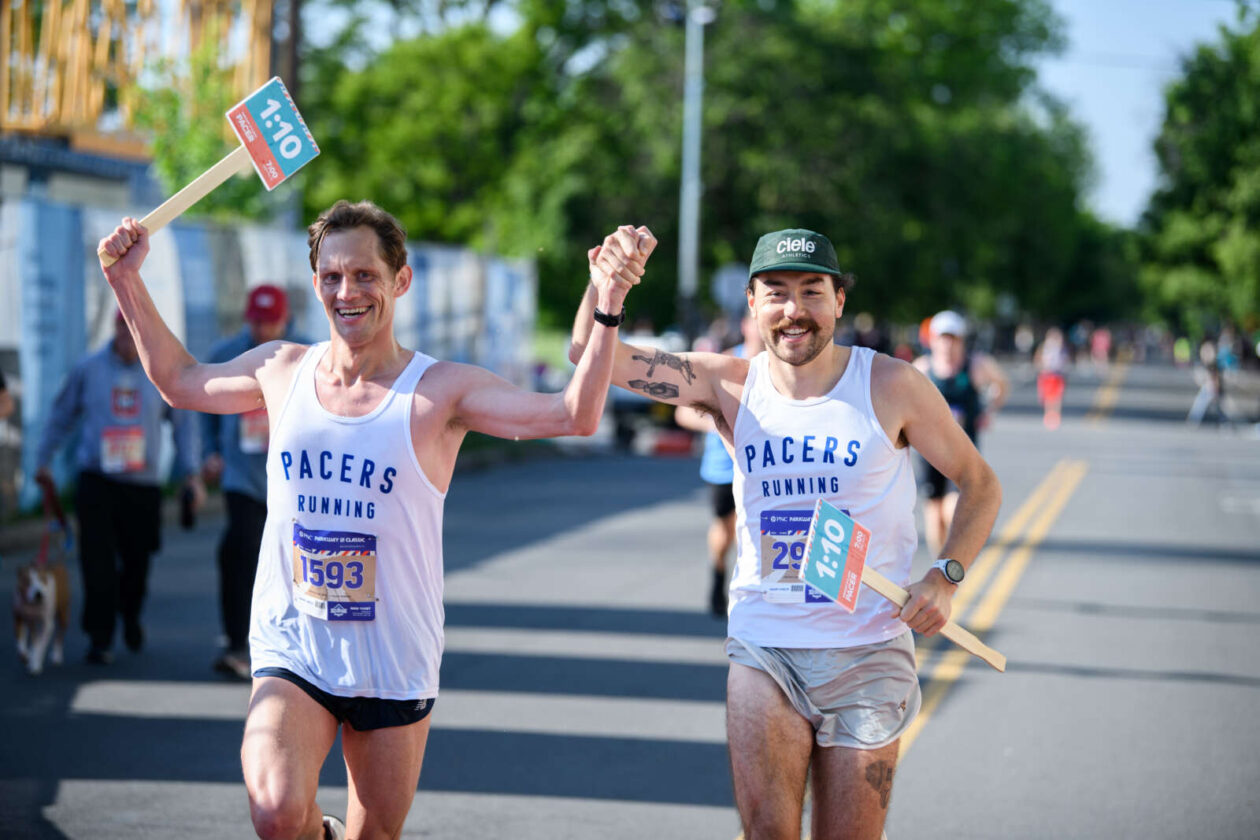 Runner's finish line celebration doesn't go to plan, World News